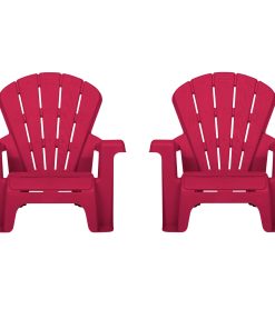 Garden Chair - Red 2 Pack