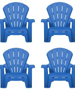 Garden Chair - Blue 4 Pack